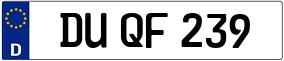 Trailer License Plate